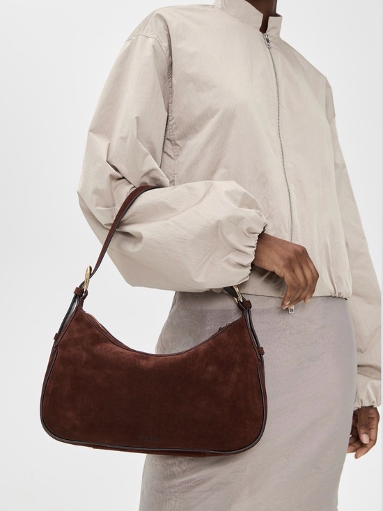STAUD Handbags - Staud Pine Shoulder Bag in Mahogany NWT